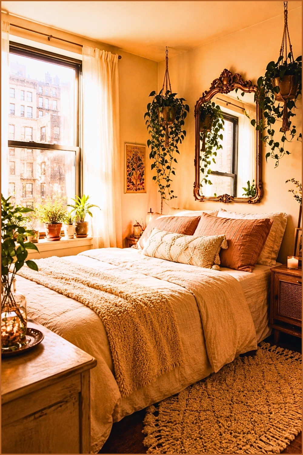 Cozy Apartment Bedroom With Plants (1)