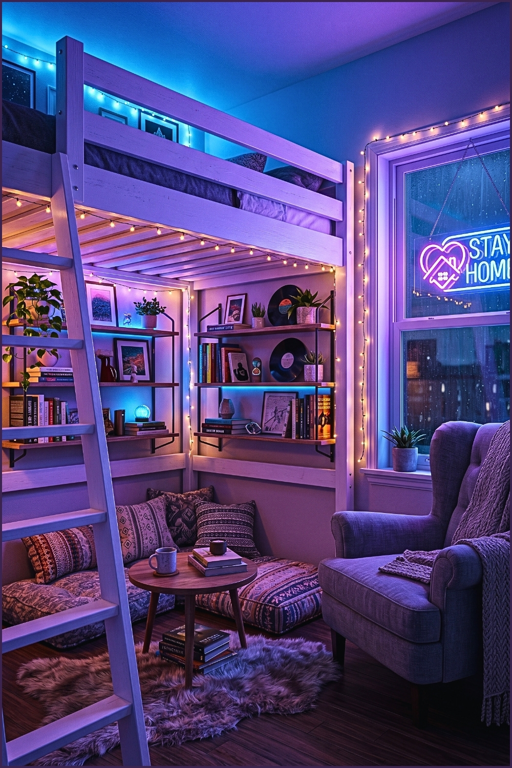 Cozy Blue Loft Haven