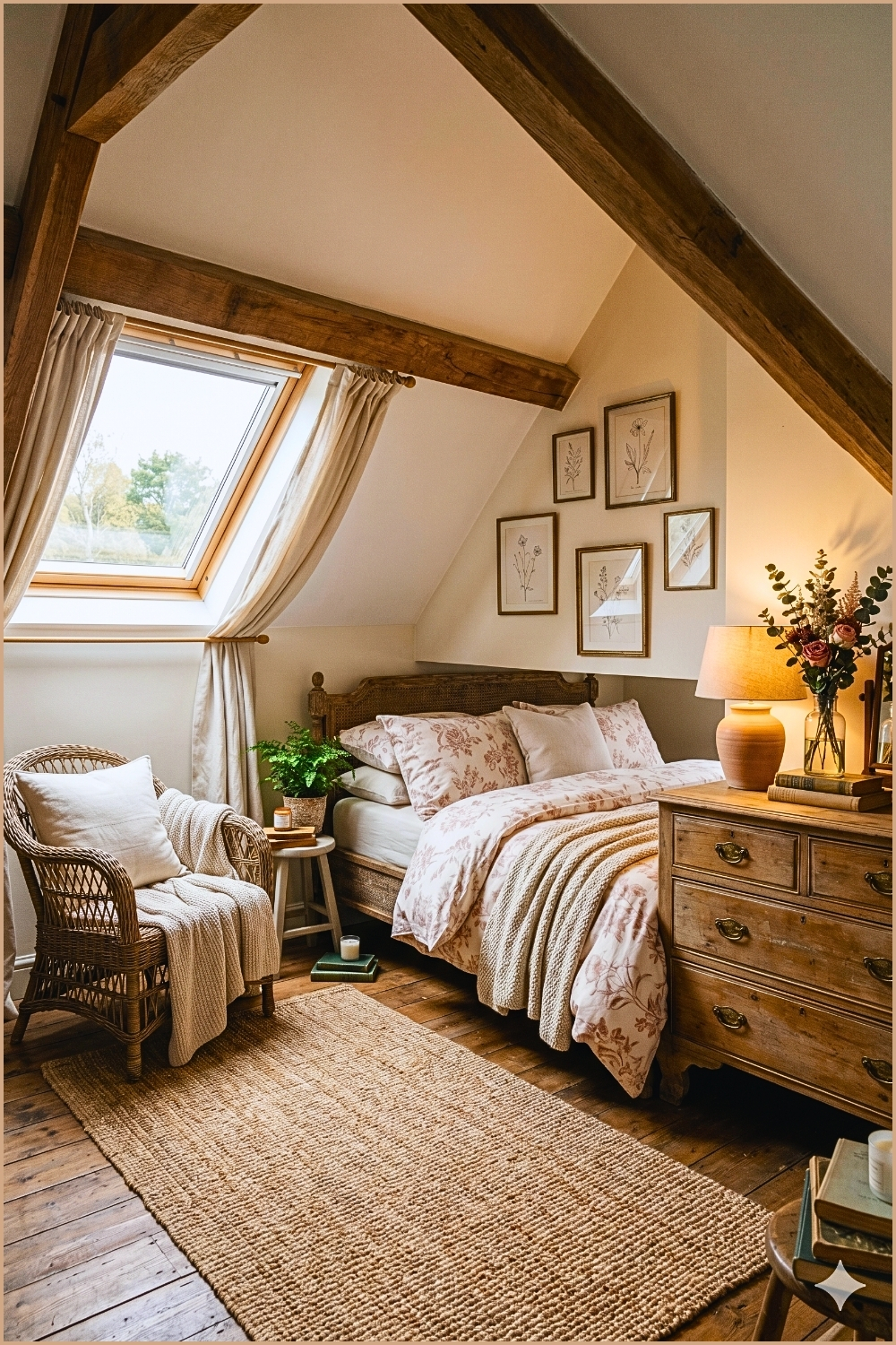 Cozy Cottage Attic Bedroom
