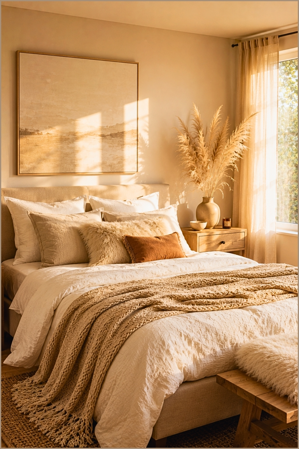 Cozy Layered Textile Bedroom