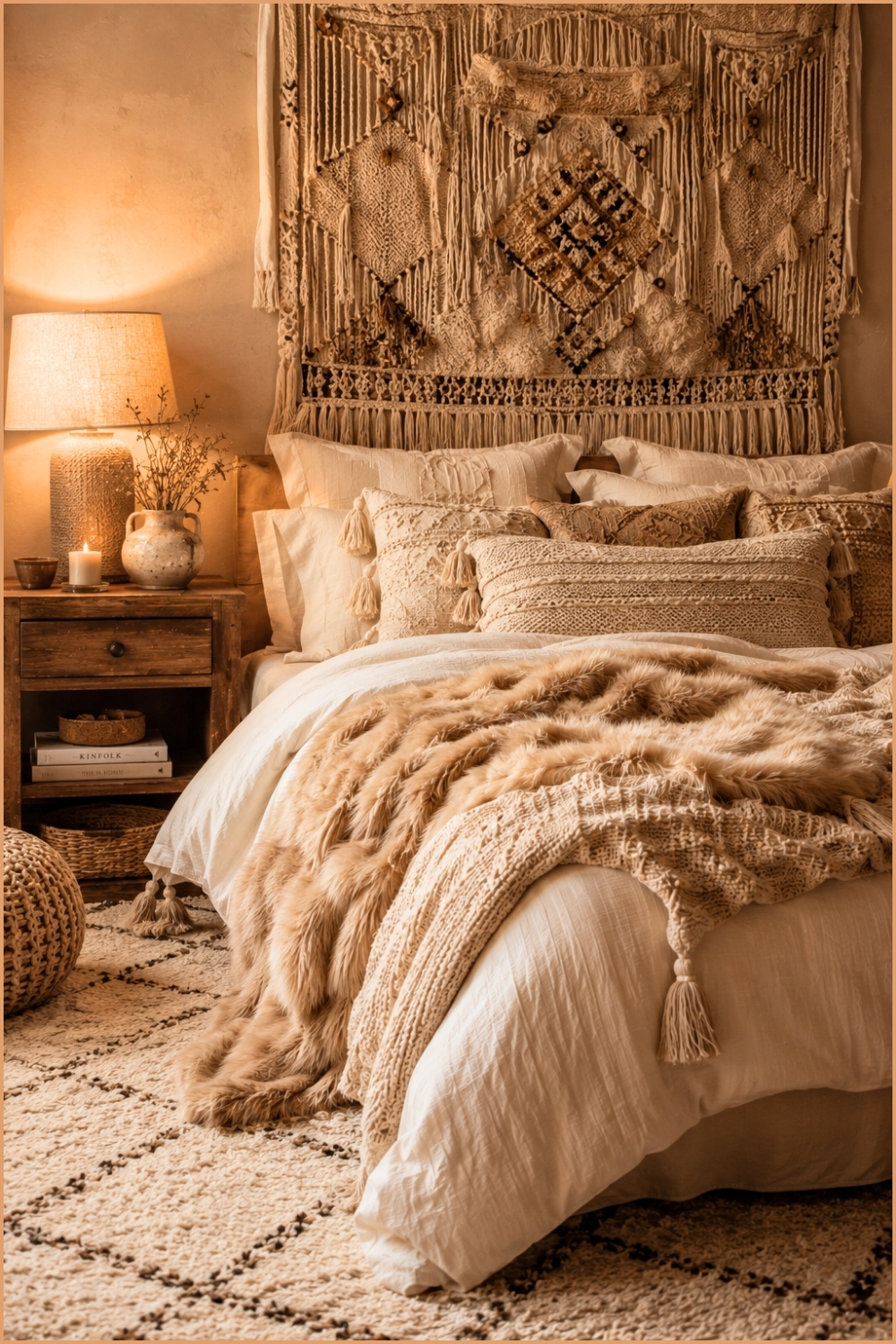 Cozy Textured Neutral Bedroom