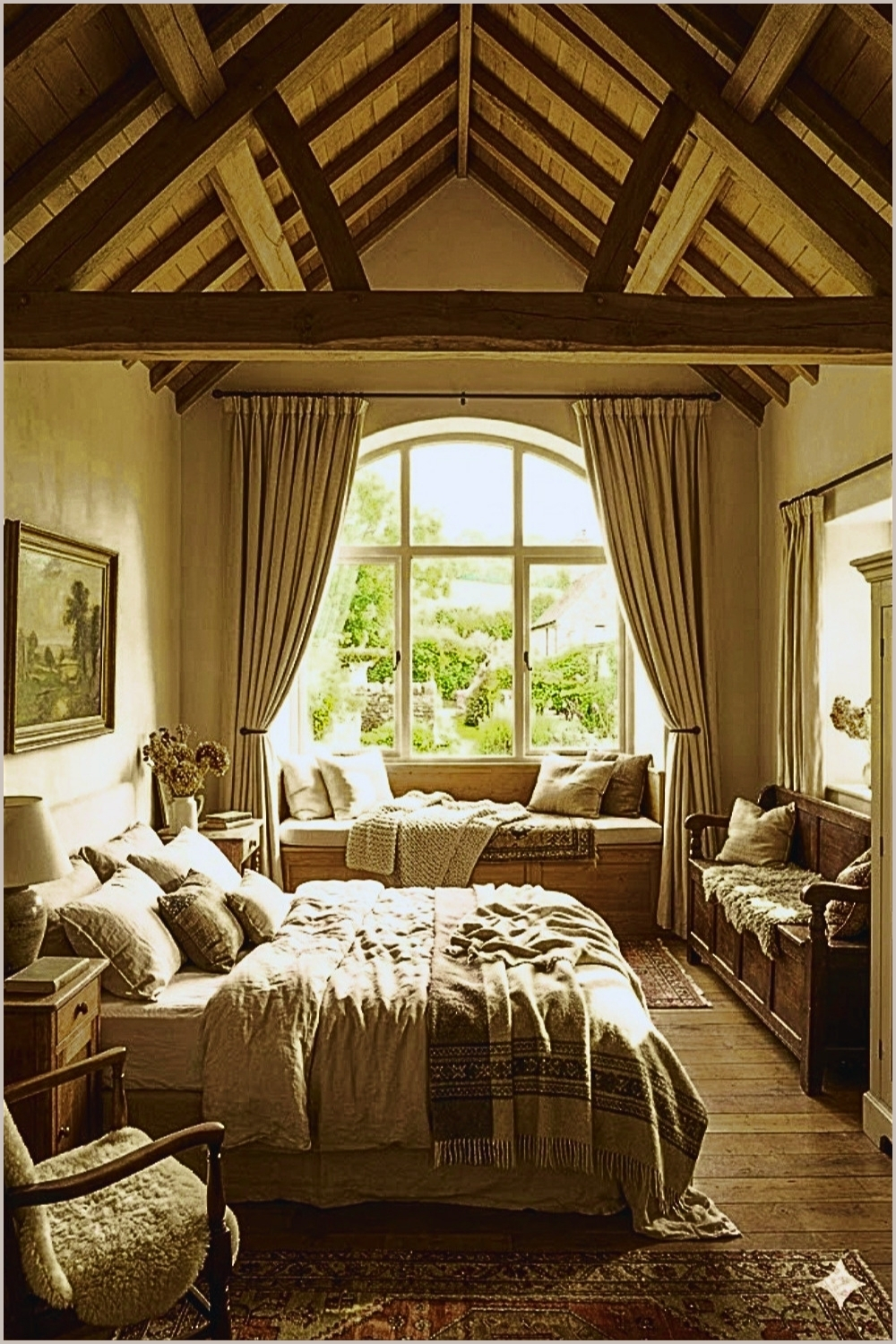Cozy Window Seat Bedroom