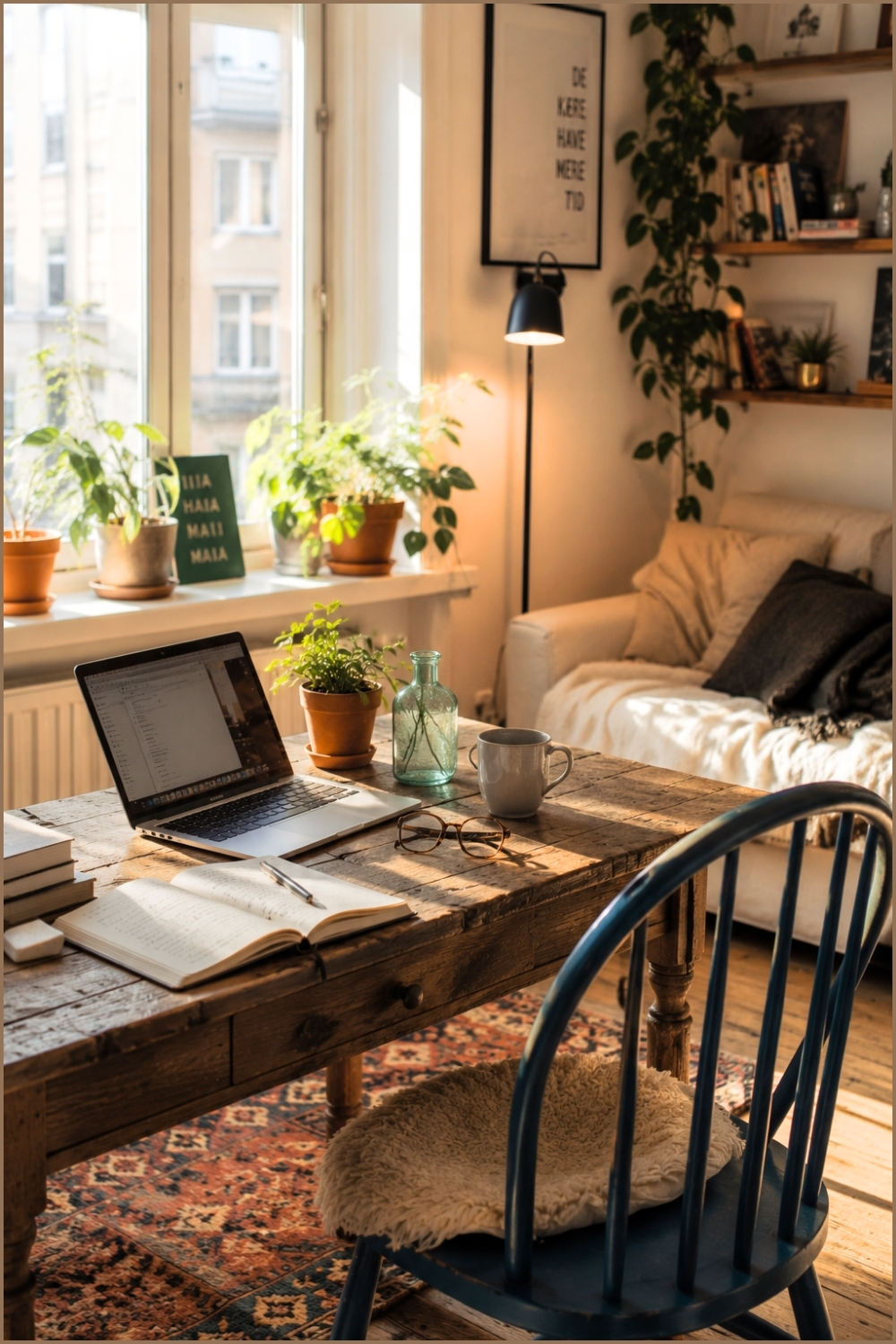 Cozy Work-From-Home Apartment Corner