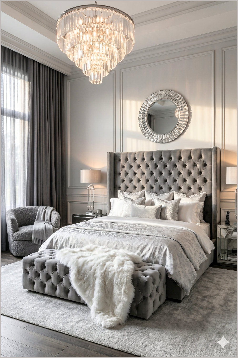 Crystal Chandelier Luxury Bedroom (1)