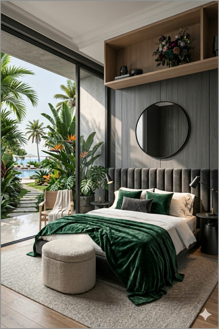 Dark Elegant Contemporary Bedroom (1)