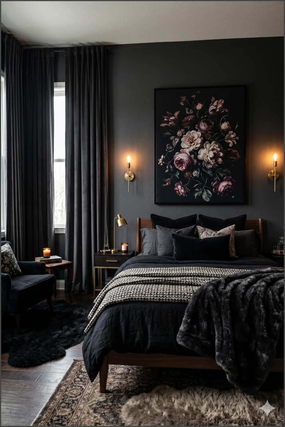 Dark Romantic Glam Bedroom