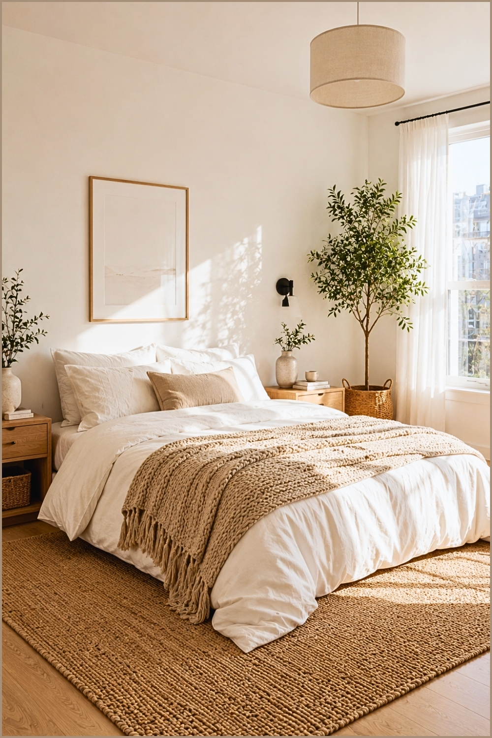 Decluttered Scandinavian Bedroom