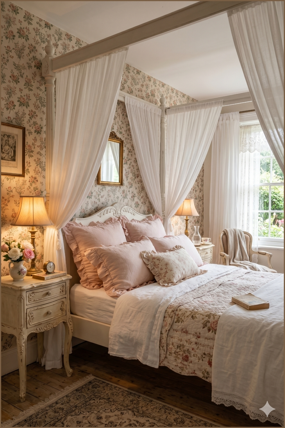 Dreamy Canopy Cottage Bedroom