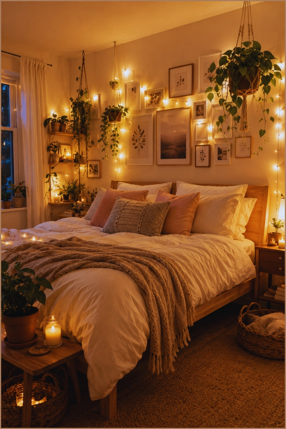 Dreamy Fairy Light Bedroom Aesthetic