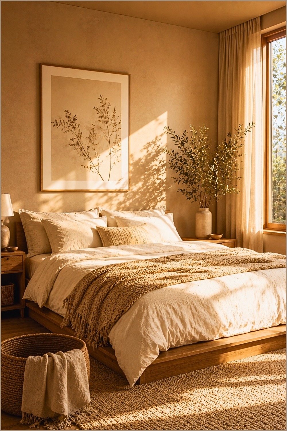 Earthy Neutral Bedroom Aesthetic
