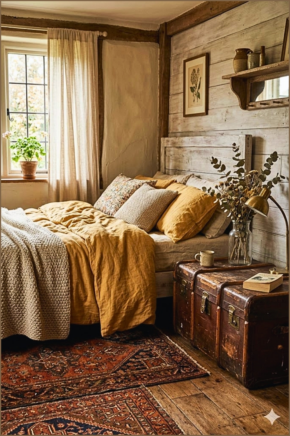 Earthy Vintage Rug Corner