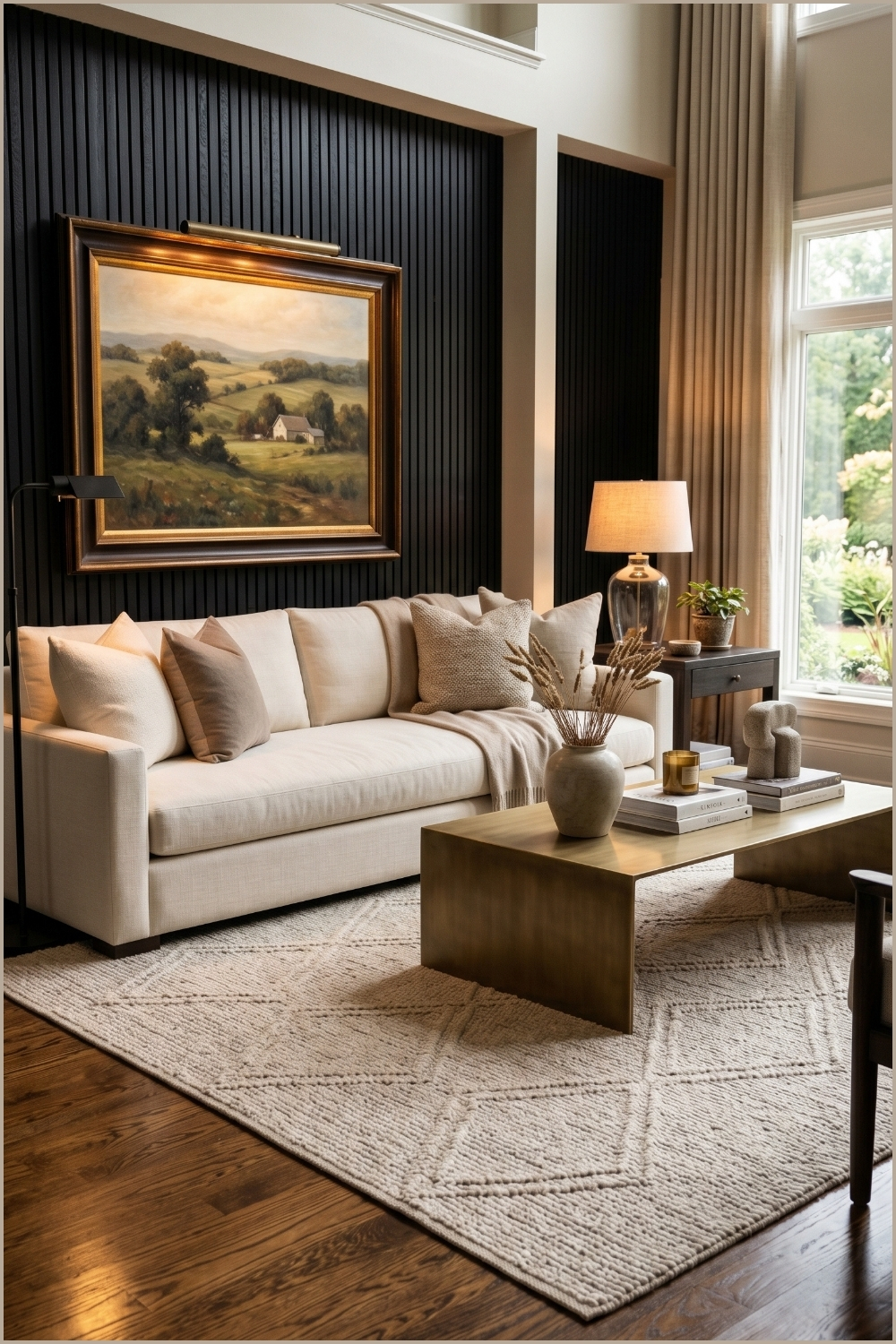 Elegant Neutral Textured Rug