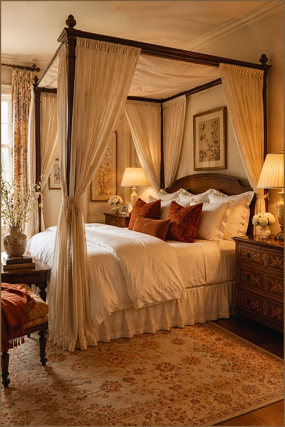 Elegant Traditional Canopy Bedroom