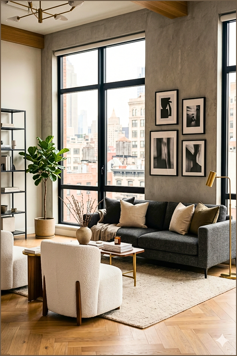 Elegant Urban Apartment Living Room