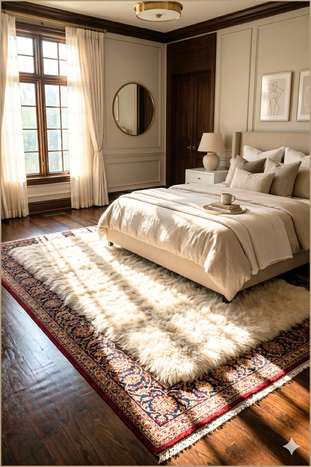 Faux Fur Runner Bedroom Styling