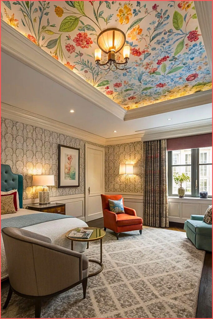 Floral Tray Ceiling