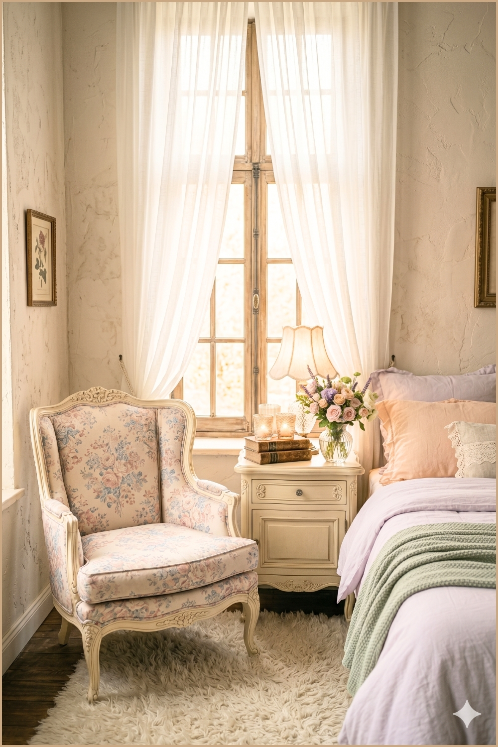 French Cottage Reading Corner
