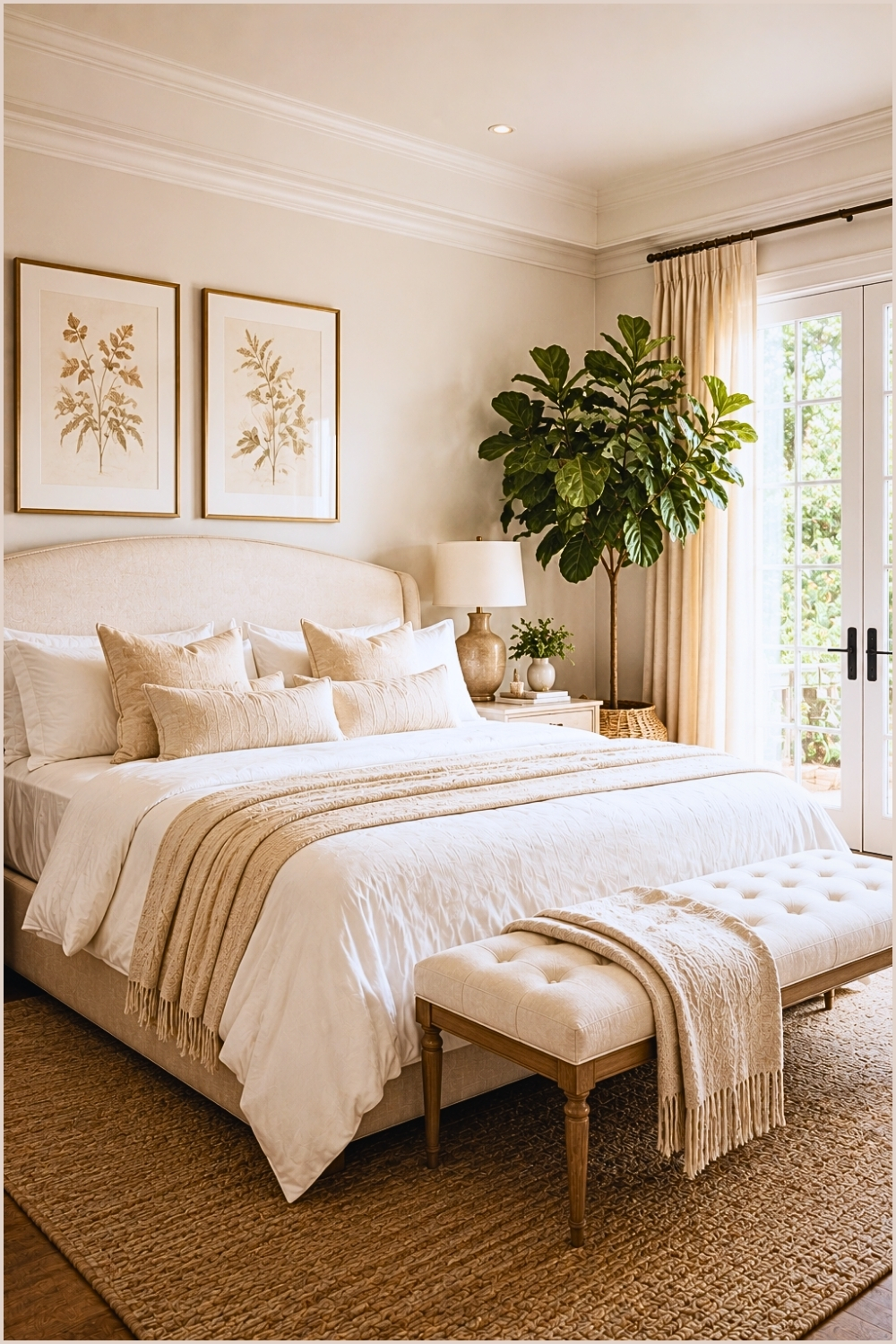 Fresh Botanical Neutral Bedroom