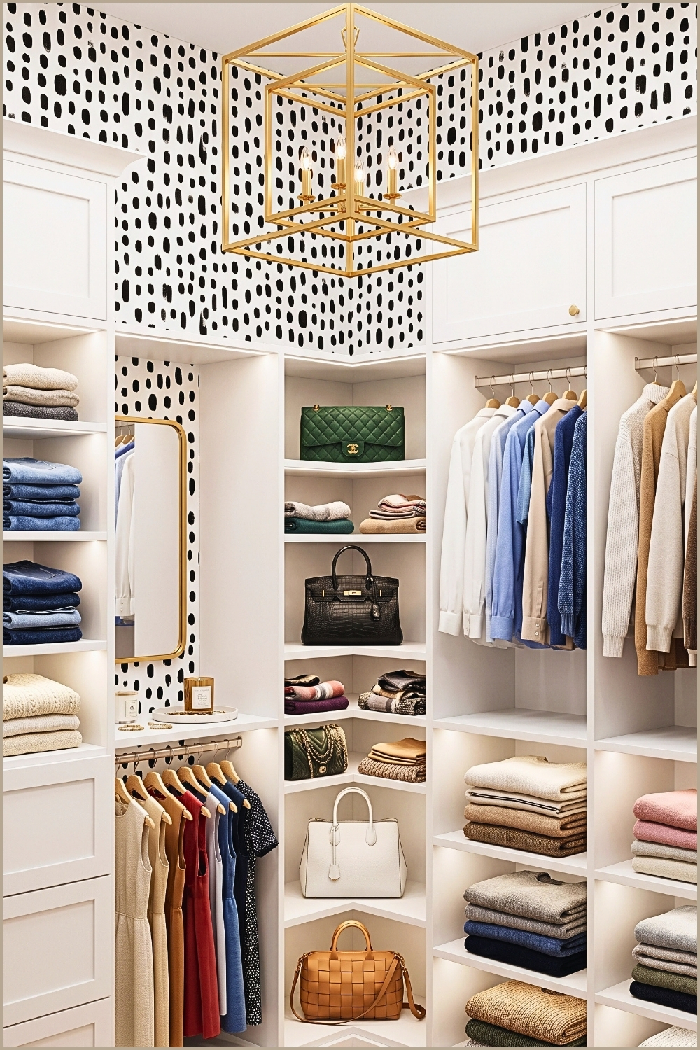 Graphic Dot & Gold Luxe