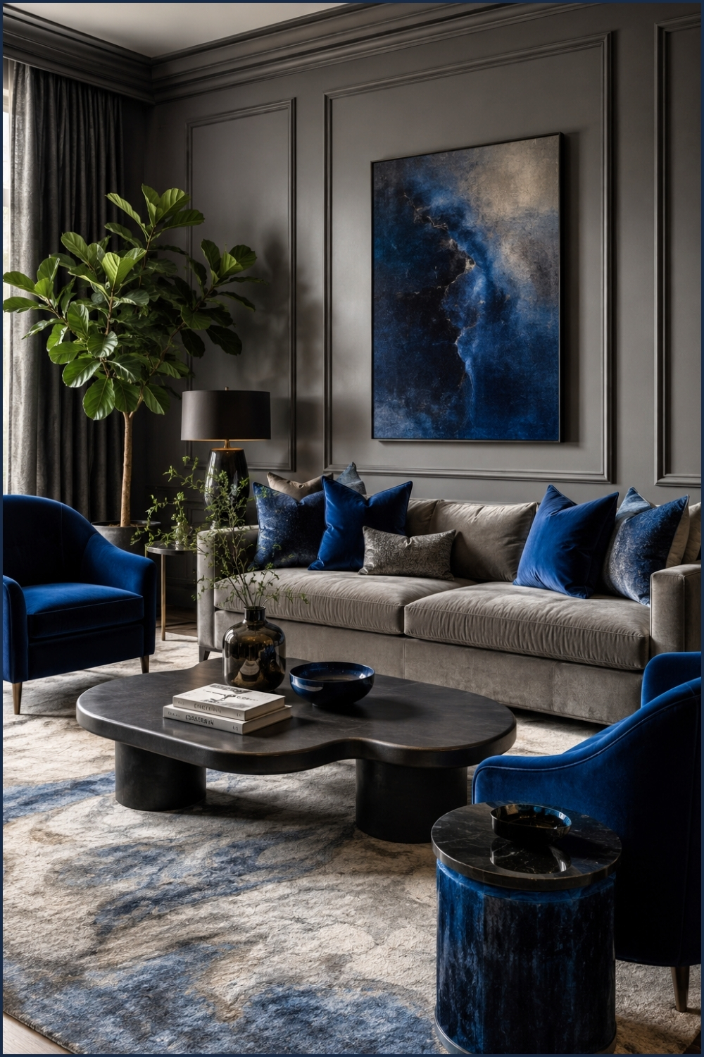 Gray and Blue Pet-Friendly Paradise