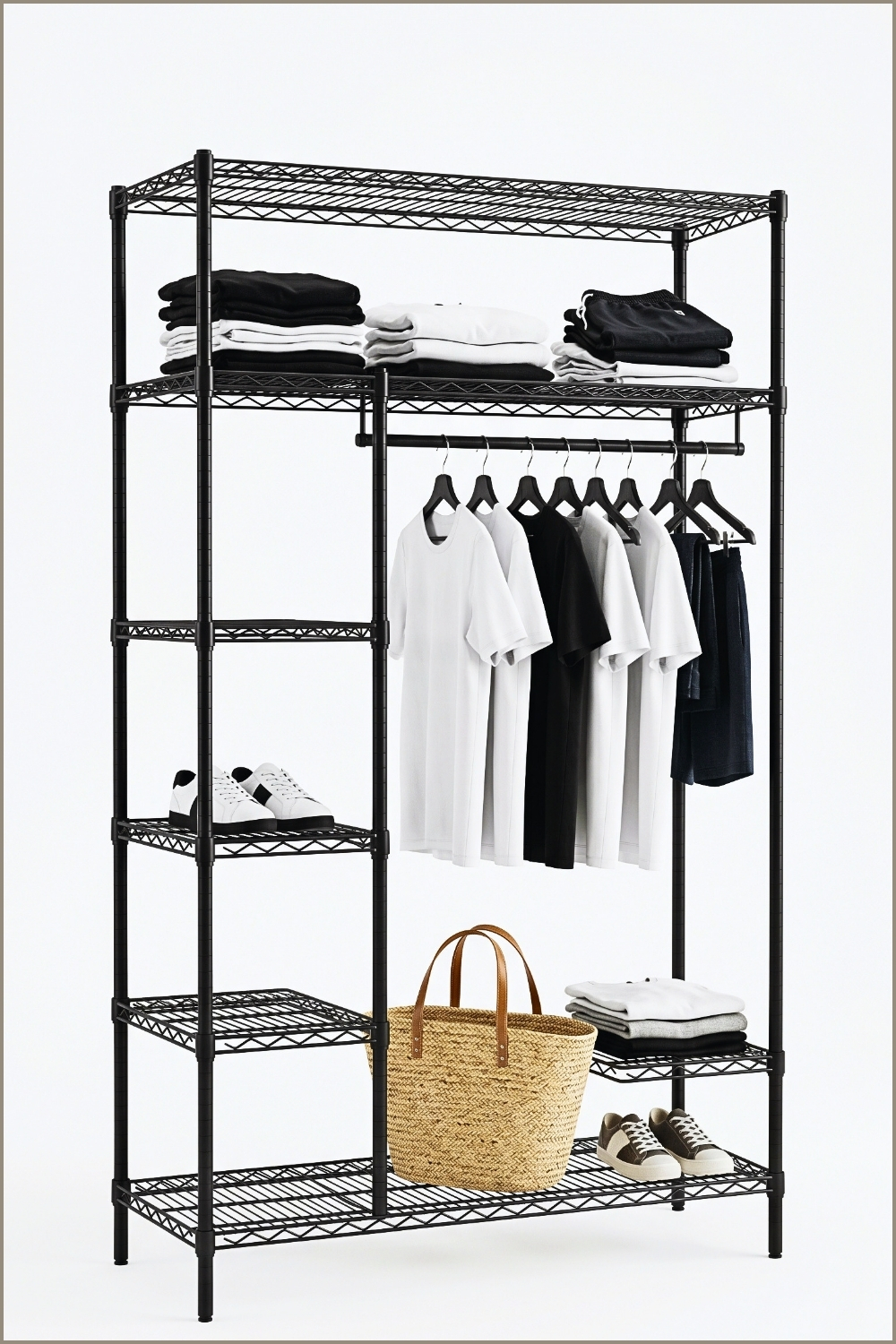 Industrial Wire Rack Minimalist