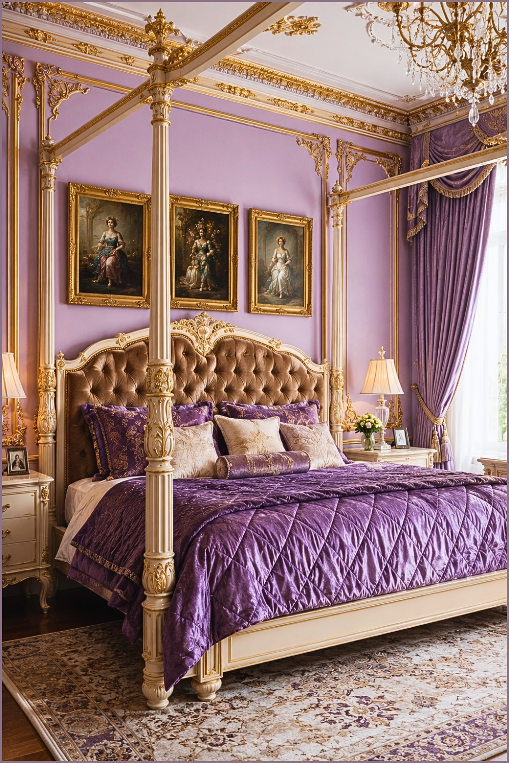 Lavender Rococo Opulence