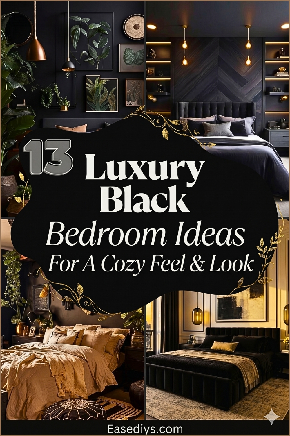 Luxury Black Bedroom Ideas For A Cozy Feel & Look