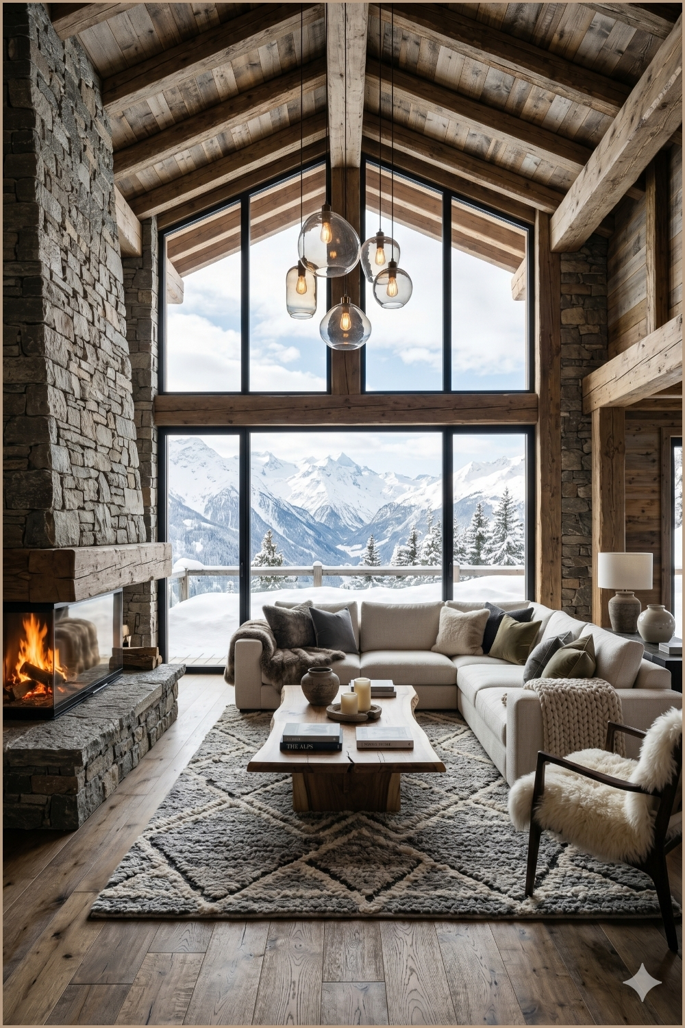 Luxury Chalet Living Room