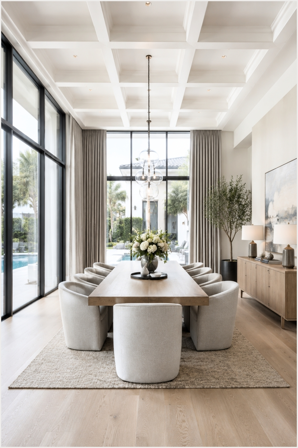 Luxury Contemporary Dining Space