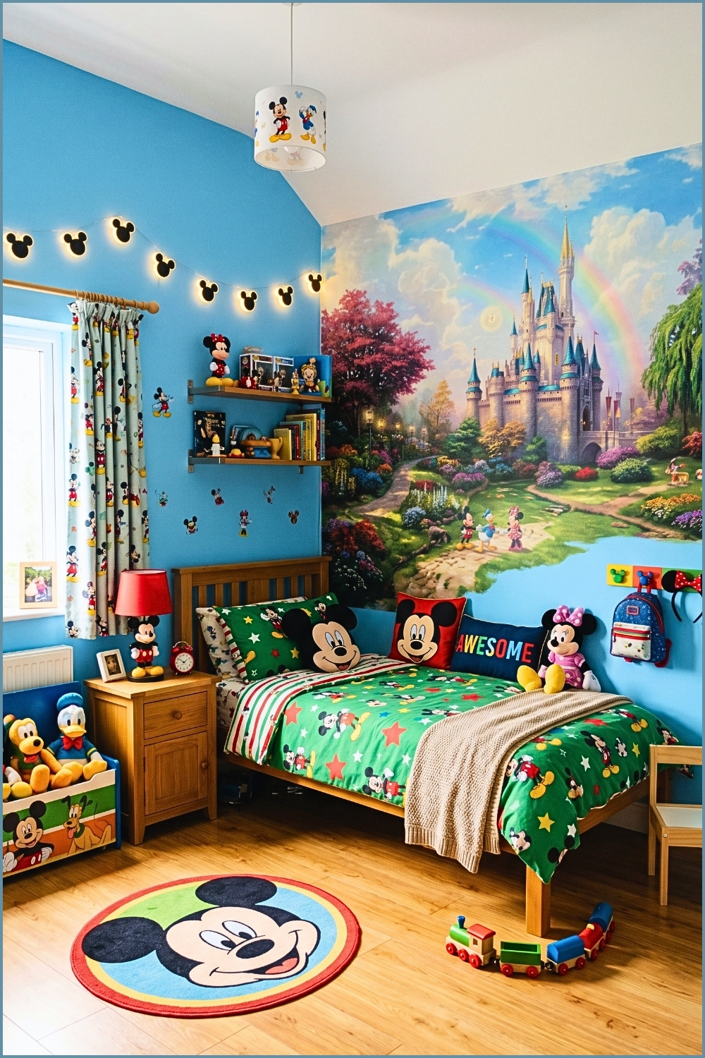 Mickey Mouse Fantasy Landscape Bedroom