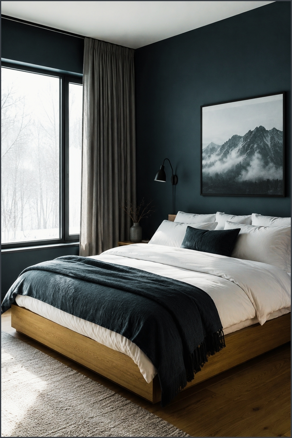 Midnight Minimalist Bedroom