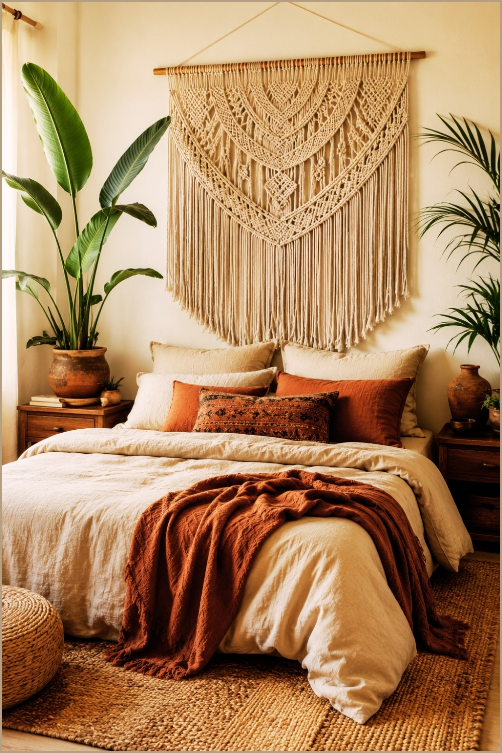 Minimal Macrame Bedroom