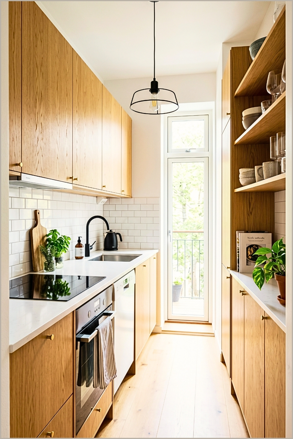 Minimal Nordic Apartment Kitchen