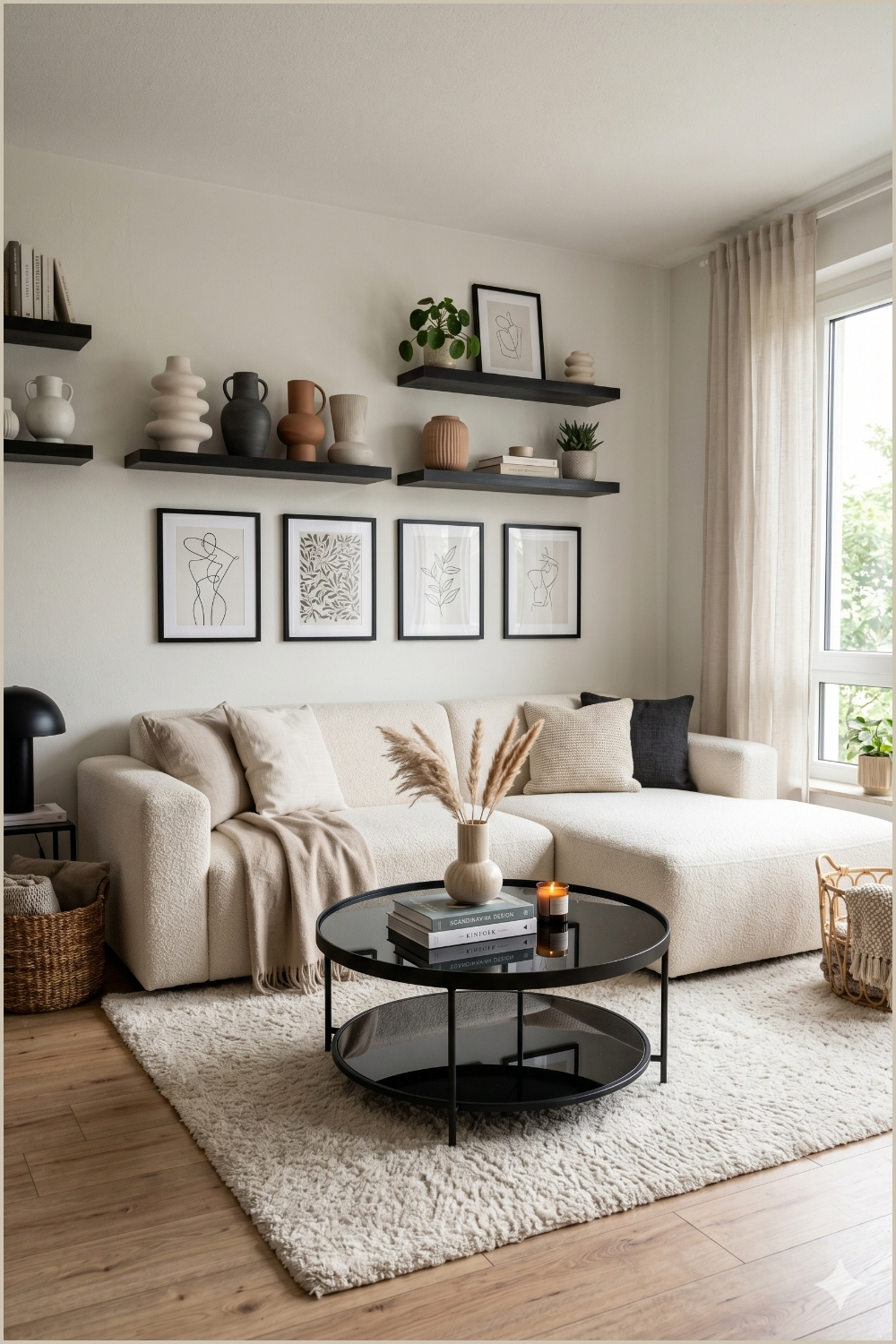 Modern Floating Shelf Living Room