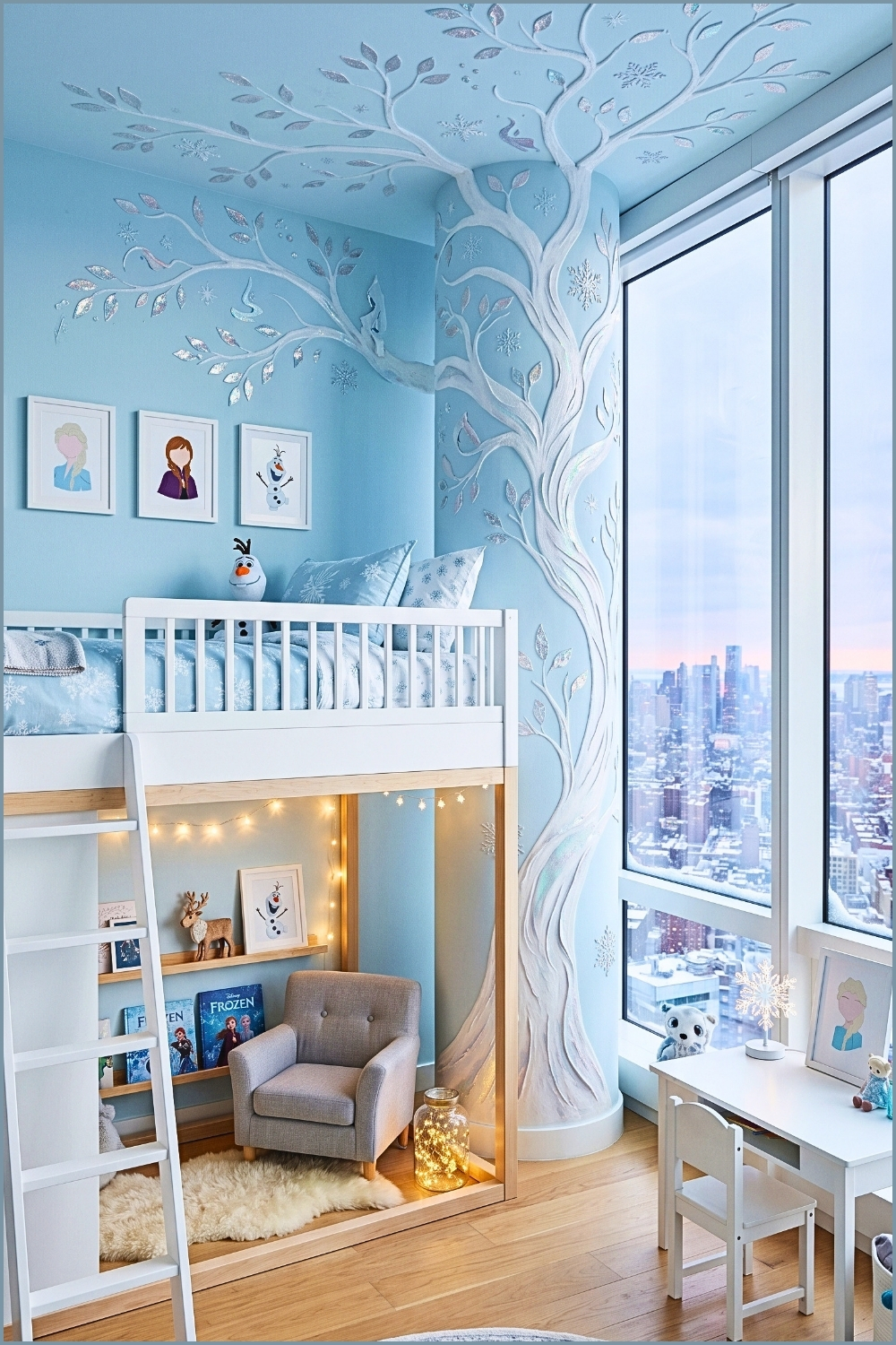 Modern Ice Castle Loft Bedroom