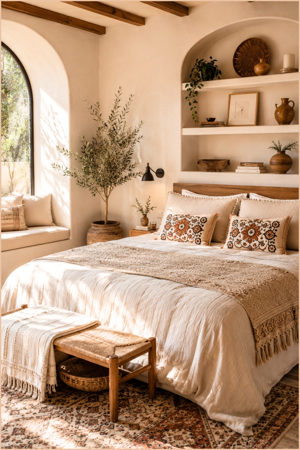 Modern Mediterranean Boho Bedroom