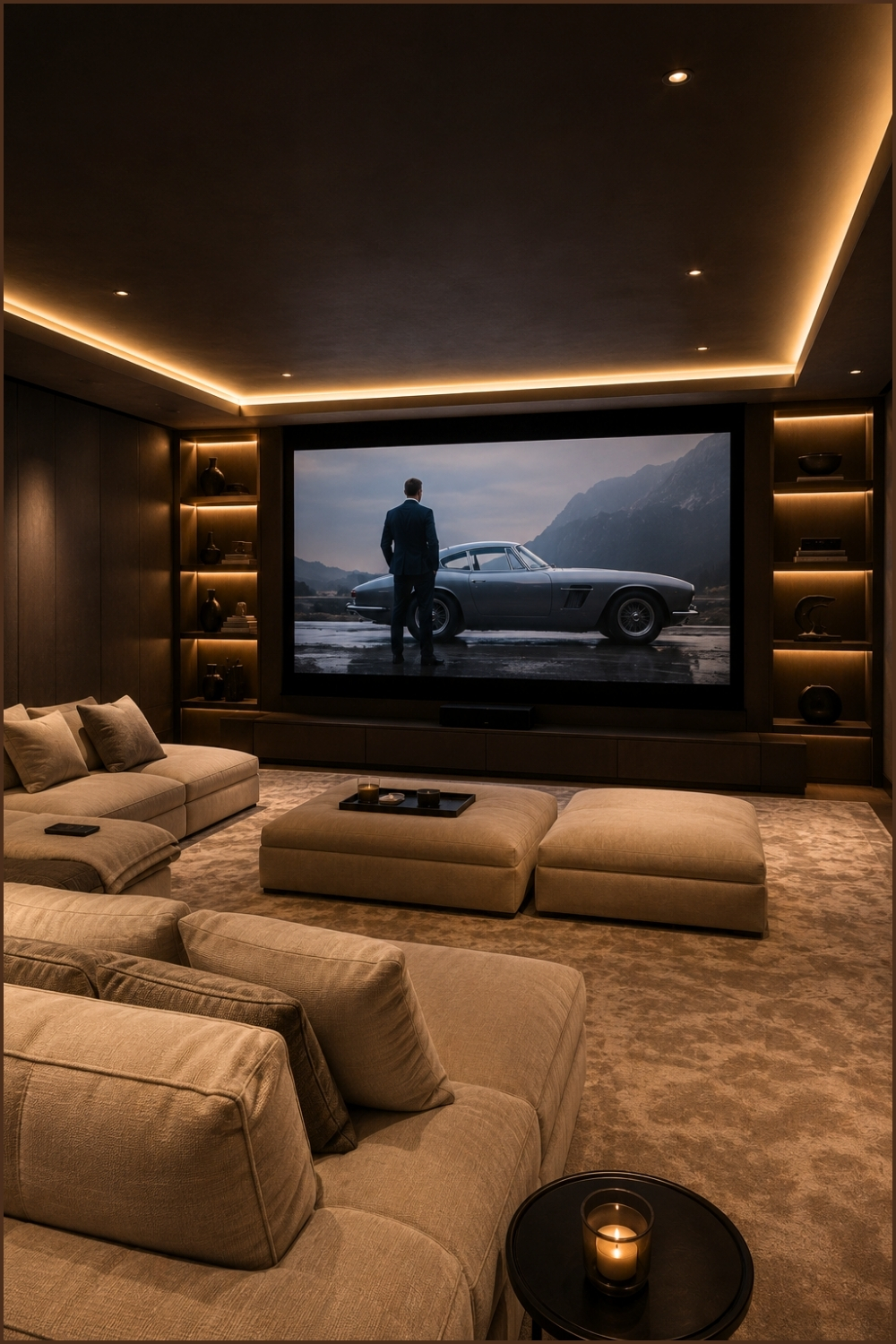 Modern Modular Media Lounge