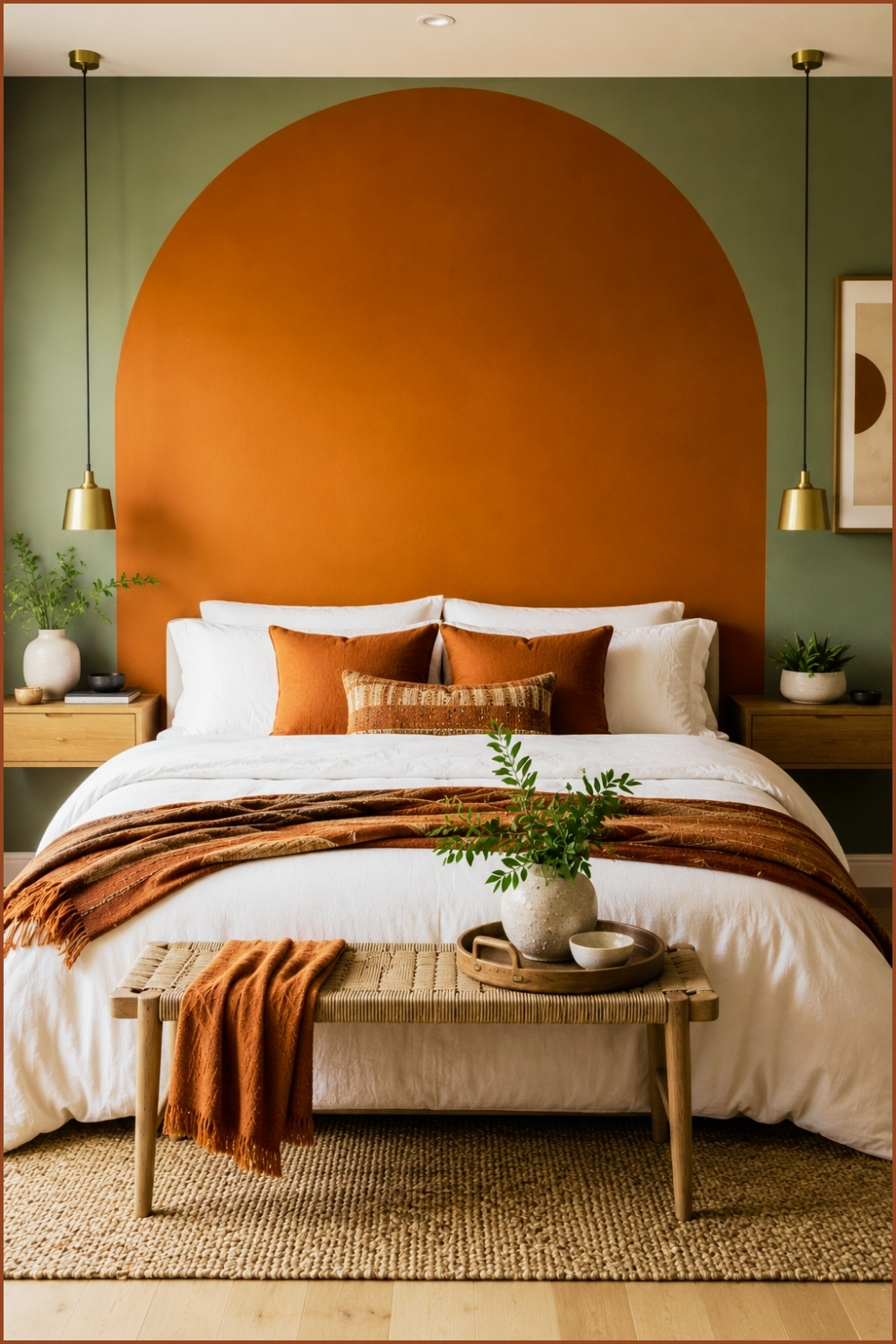 Modern Painted Arch Bedroom