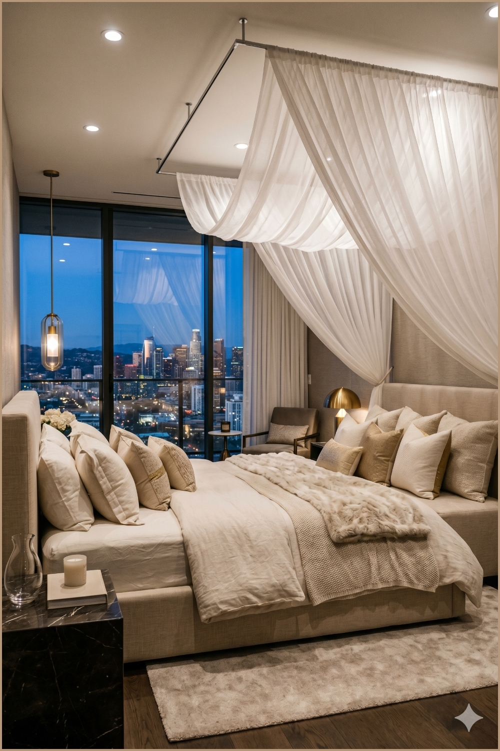 Modern Romantic Canopy Bedroom