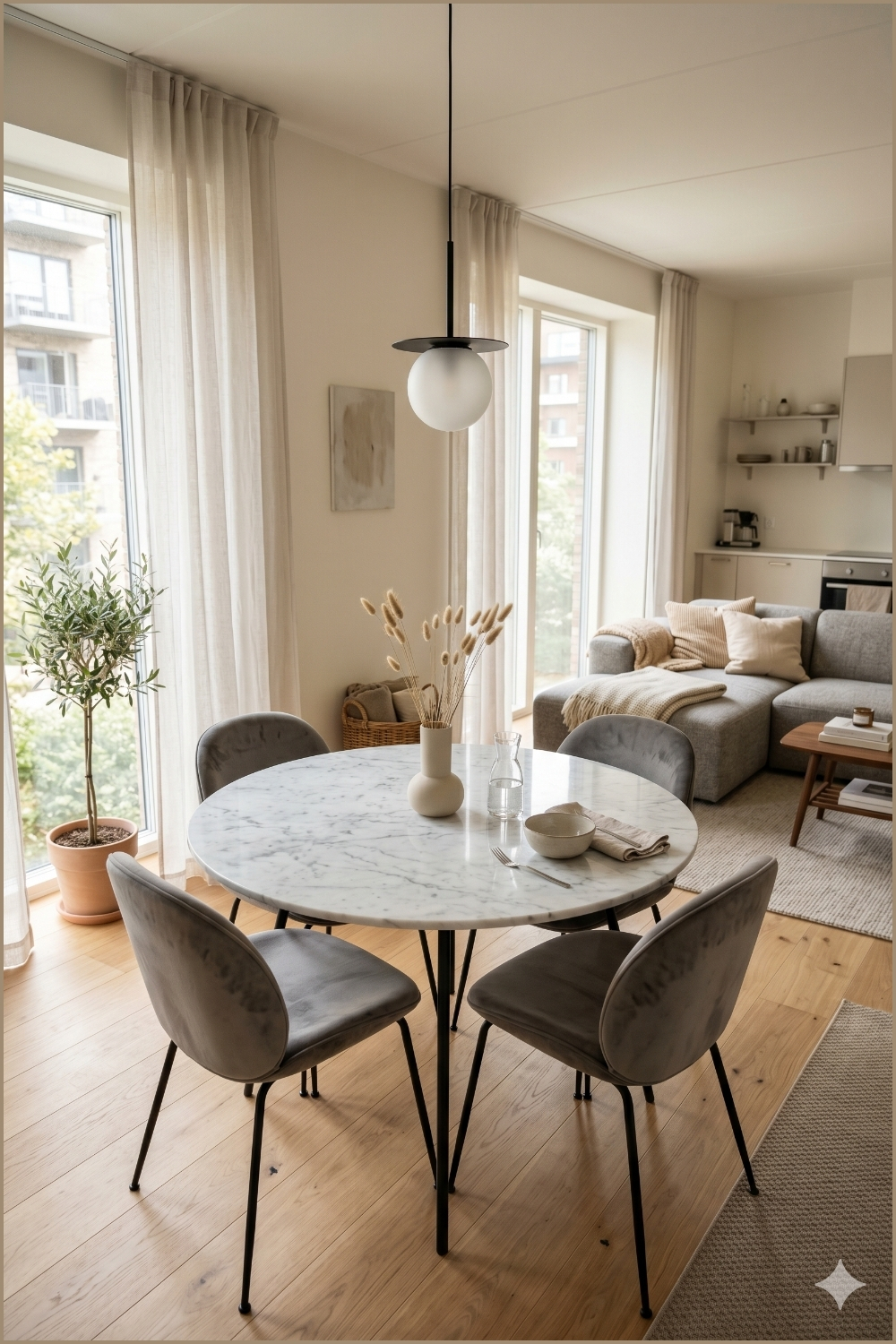 Modern Small Apartment Dining Room