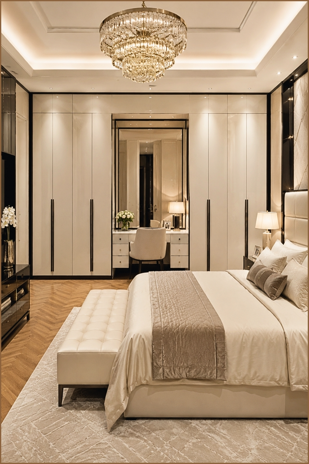 Modern White Luxury Bedroom Suite