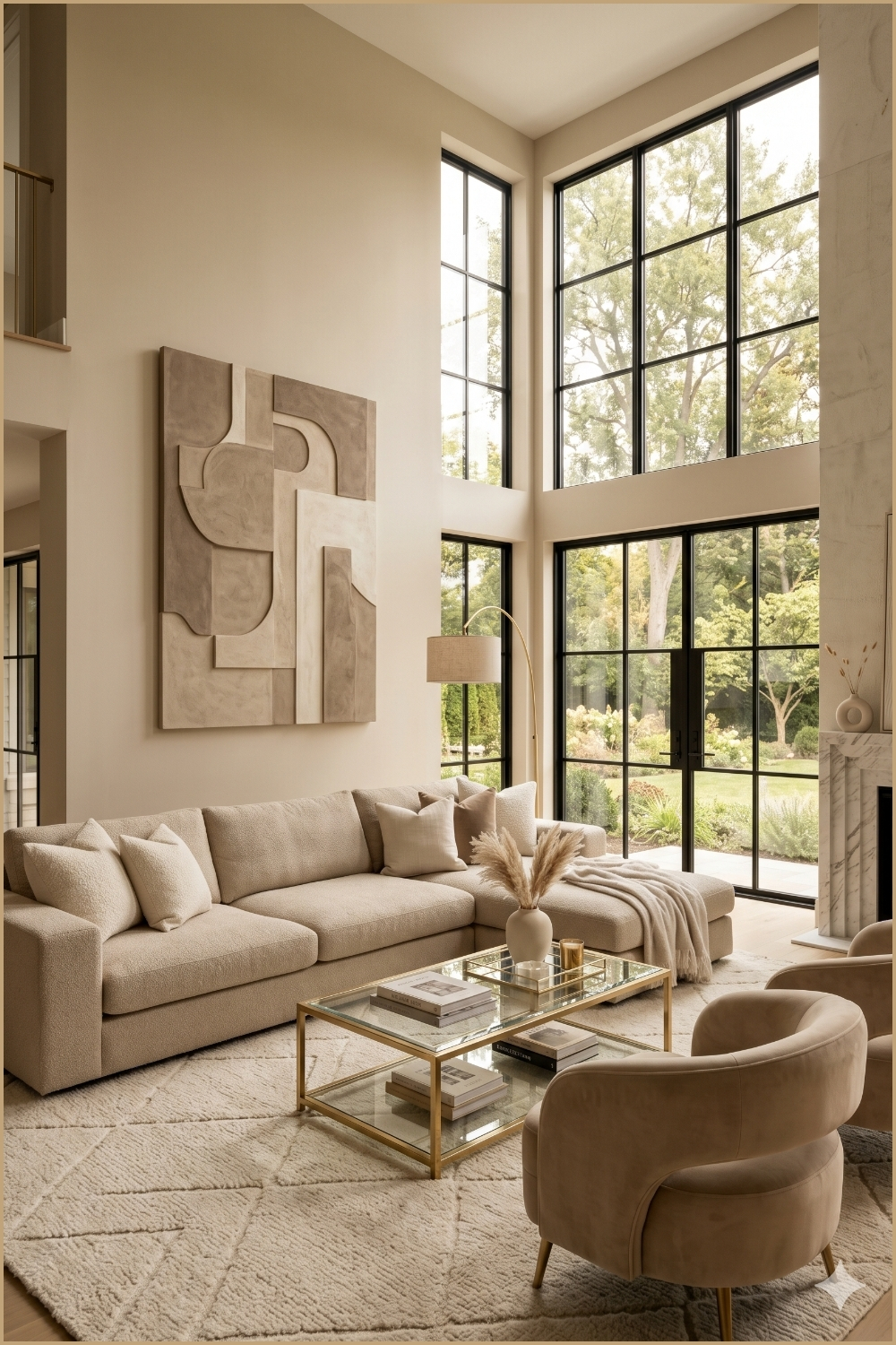 Monochromatic Beige Geometric Layers