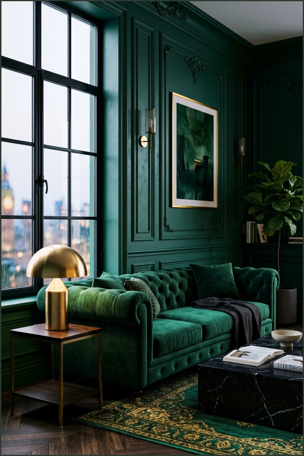 Moody Emerald Apartment Corner