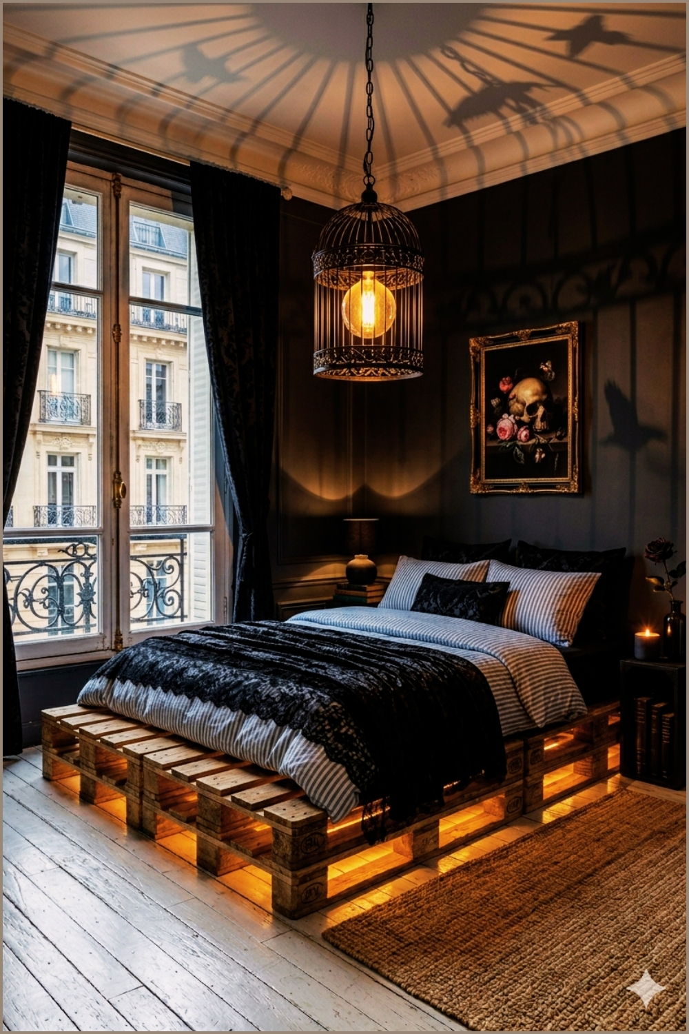 Moody Gothic Birdcage Pendant Light