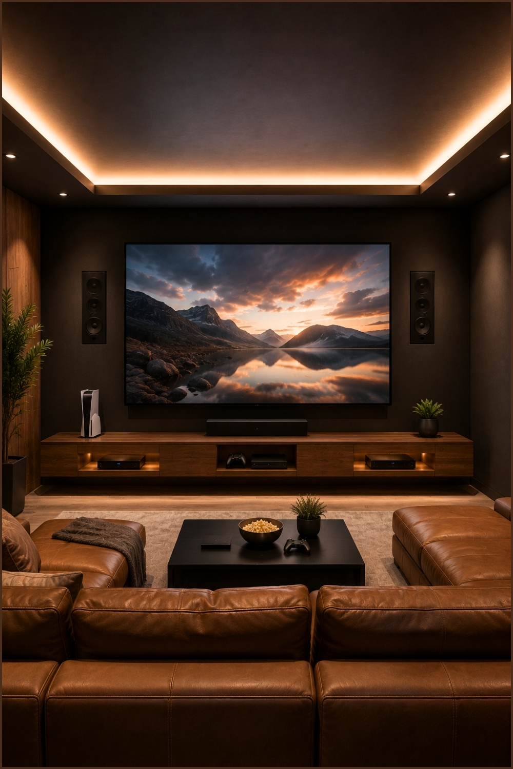 Multi-Purpose Media Console Lounge