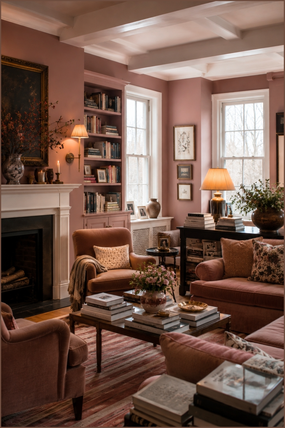 Muted Mauve with Literary Layers