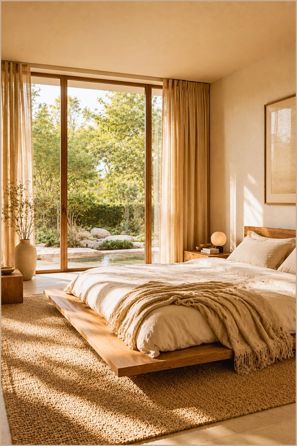 Natural Light Filled Zen Bedroom
