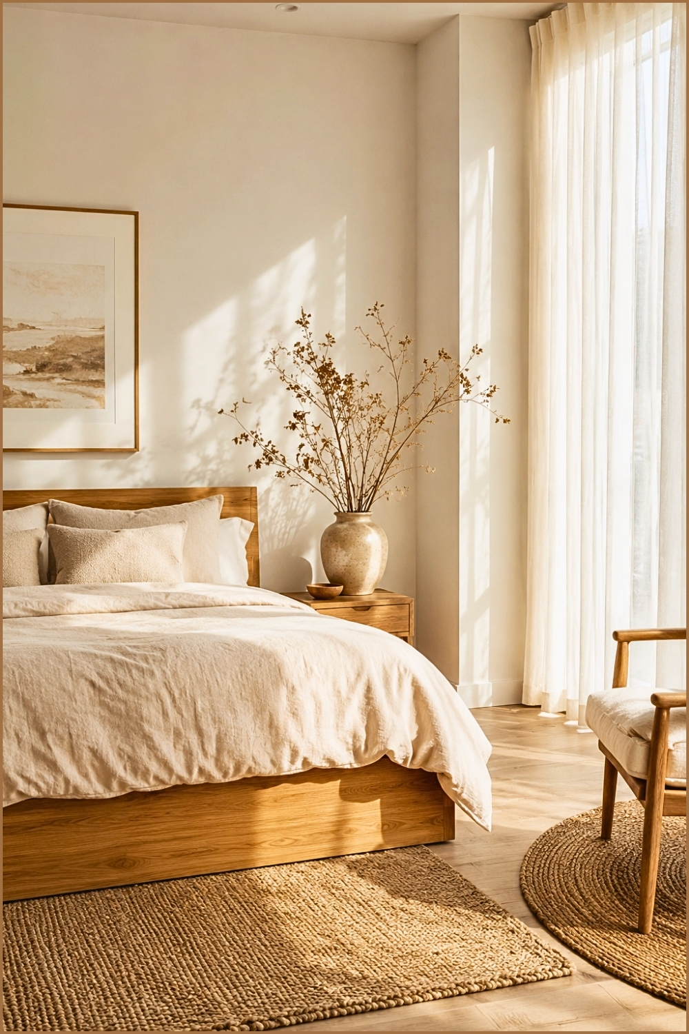 Nature Inspired Neutral Bedroom