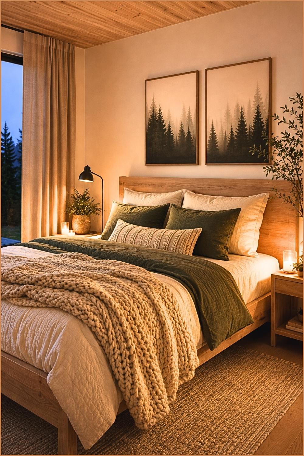 Neutral Scandinavian Bedroom Decor