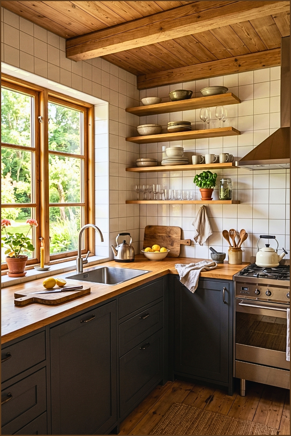 Nordic Cottage Corner Kitchen